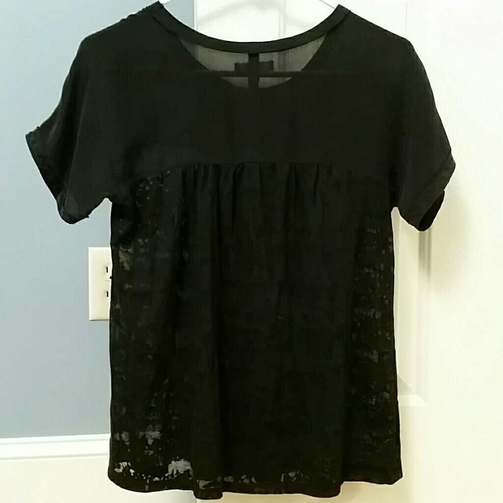 Madewell peekaboo top